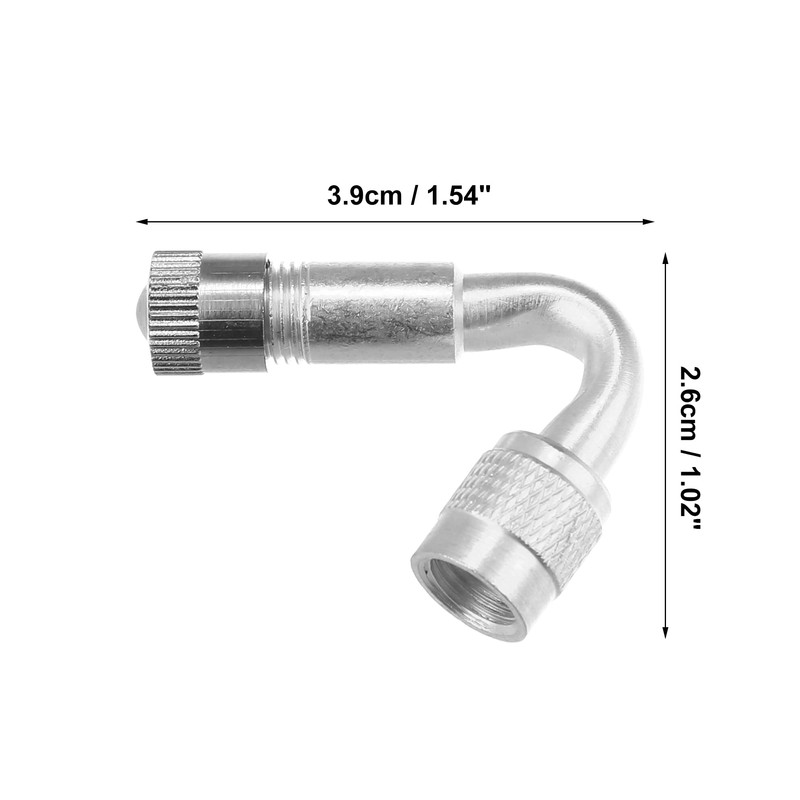 QUARKZMAN 2 Pieces 45 Degree Tyre Valve Air Valve Stem