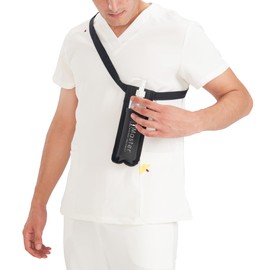 Master Massage Single Bottle Massage Oil Holster Case Bag-Adjustable and Heat-Resistant Bottle Cream & Lotion Single Holster Bag Kit– Incl. One8 Oz Refillable Pump Dispenser