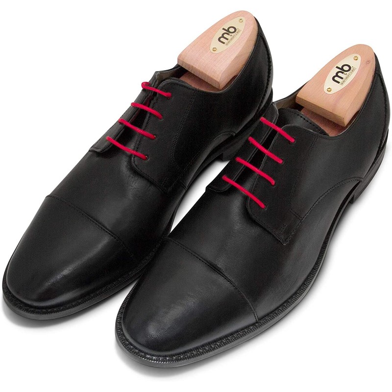 Moneysworth and Best Men's Shoe Trees with Hook Heel, Red