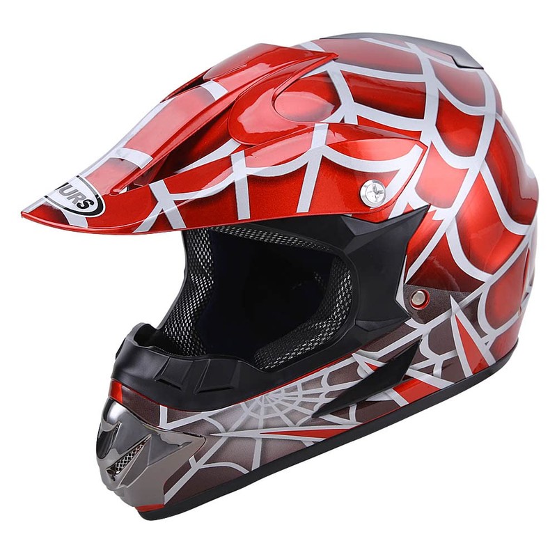 OUMURS DOT Youth Dirt Bike Helmet,Kids ATV Helmets with Gloves