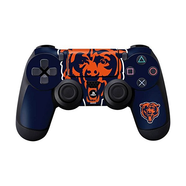 Skinit Decal Gaming Skin Compatible with PS4 Controller - Officially Licensed NFL Chicago Bears Large Logo Design
