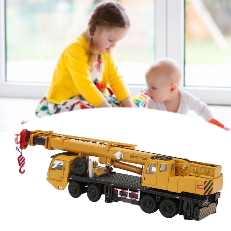 Diecast 1/55 Scale Metal Alloy Car Model Crane Hoisting Hoist
