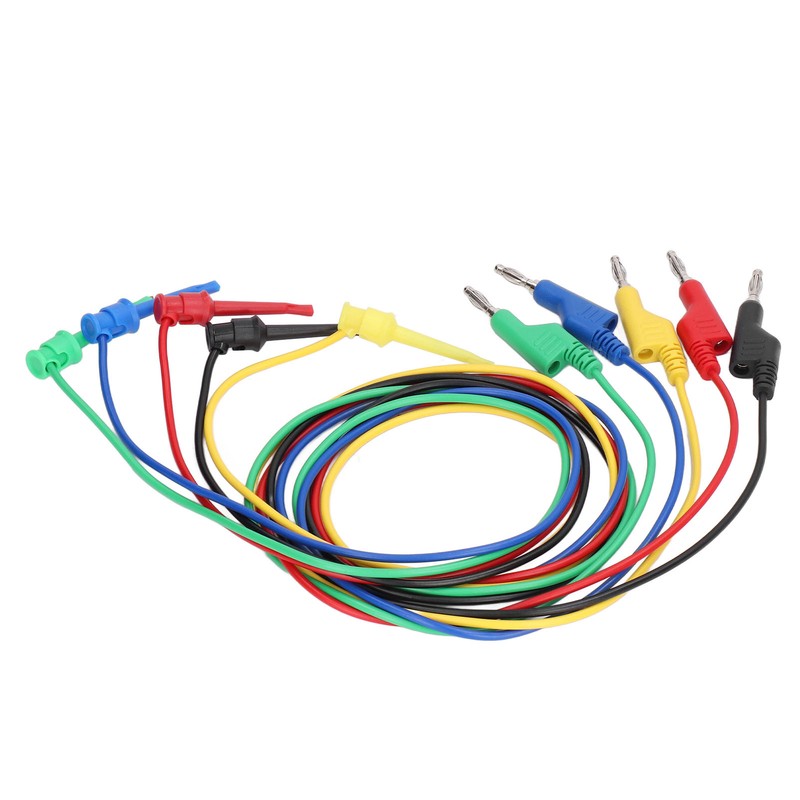 5Pcs Banana Test Lead Multi Meter Testing Cable Line Wire