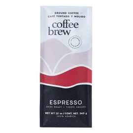 Coffee Brew - Espresso, Café Espresso, 340 g, 100% Arábica, Premium (Molido)