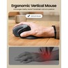 ProtoArc ProtoArc Ergonomic Vertical Mouse, EM11 NL Rechargeable Wireless Mouse
