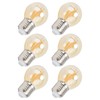 6Pcs Vintage LED Light Bulb Gold Glass Dimmable G45 E27