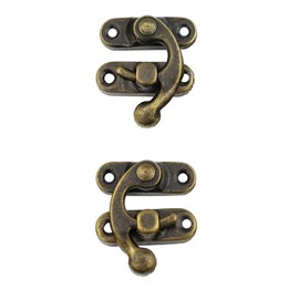 Pack of 20 pcs of Antique Vintage Latch Antique Bronze Color Left Swing arm Buckle Hook Lock hasp