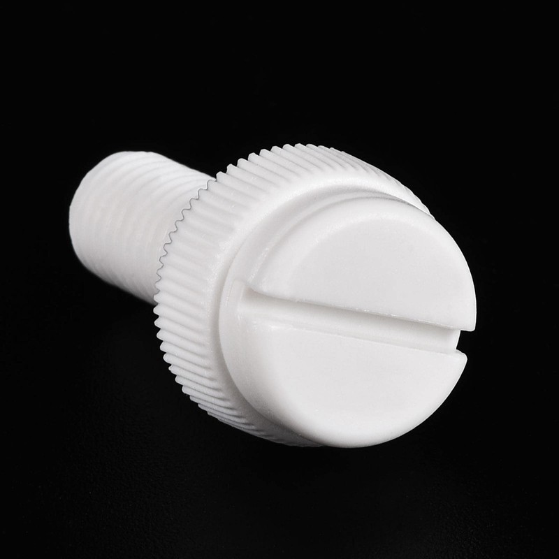 sourcing map M8 x 20mm Plastic Machine Screws PP Slotted