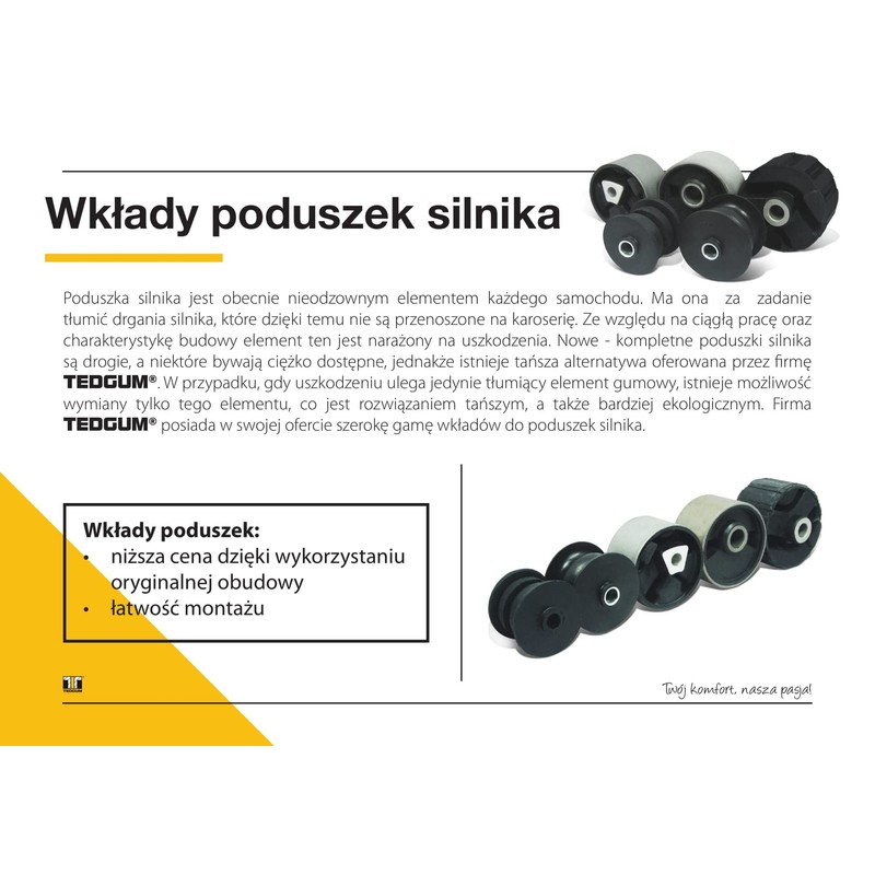 TEDGUM 00059859 REAR LOWER CONTROL ARM BUSHING (FRONT TO BODY)