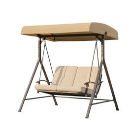 Garden Winds Durable 350 Replacement Canopy Top Compatible with Belden Park 2-Person Swing Models MSS129900298039, MSS129900298040 - Beige