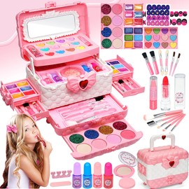 Kids Makeup Sets for Girls - Kids Makeup Sets for Girls 5-8, Maquillaje para Niñas, Play Make Up Kit, Best Toys for Little Girl,Princess Toddler Kid Stuff, Ages3456789 10 Year Old Girl Birthday Gifts