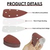 LUCTHY 40Pcs Mouse Sander Pads 5 Hole Sanding Pads, Triangular