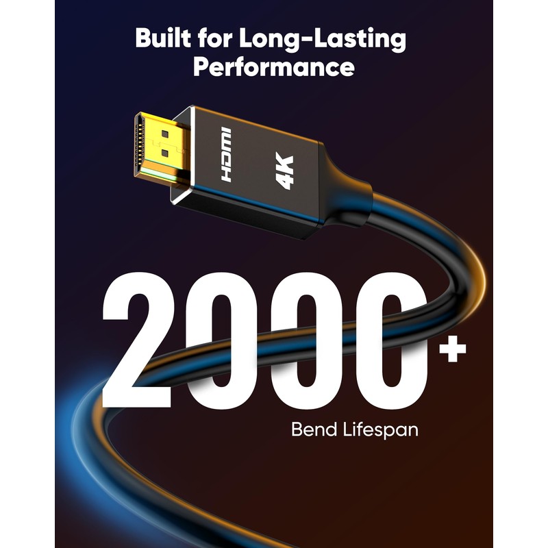 Capshi 4K Long HDMI Cable 30ft/9M, in-Wall CL3 Rated HDMI