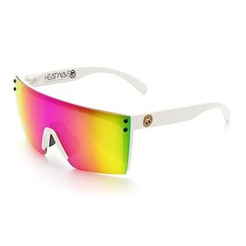 Heat Wave Visual Lazer Face Z87 White Sunglasses in Spectrum Polarized Lens