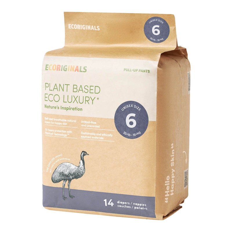 Ecoriginals Eco Nappies - Junior Pull-Up Pants, 14 Pack -