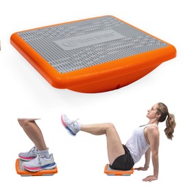 Body Sport Rocker Board for Balance Training, Standing Desk, Physical Therapy & More - Multipurpose, Lightweight, Non-Skid Wobble Board for Home Gym & Office, 400 lb. Weight Capacity