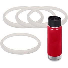 4-Pack of Klean Kanteen (TM)-Compatible Café Cap and Wide Cap Gaskets/O-Rings/Seals