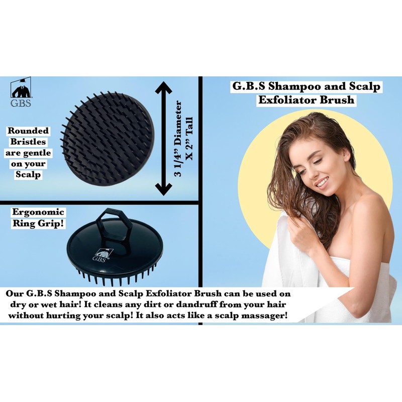 Wave Detangling Brush Set for Curly Hair, Thick, Straight &
