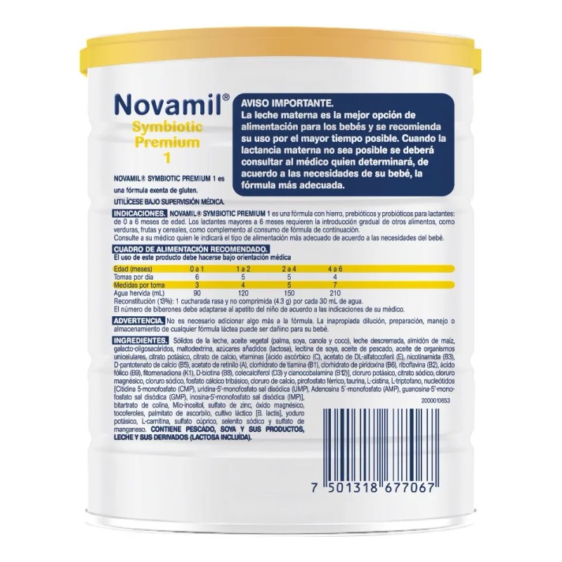 Novamil Etapa 1 SYMBIOTIC Fórmula Láctea 400 g