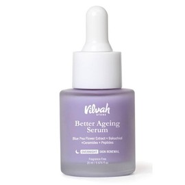 Vilvah Store Better Aging Serum For Face | With Bakuchiol & Blue Pea Flower Extract | Anti-Aging | Reduces Fine Lines & Wrinkles | Suitable for All Skin Types | For Women & Men (Better Aging Serum)