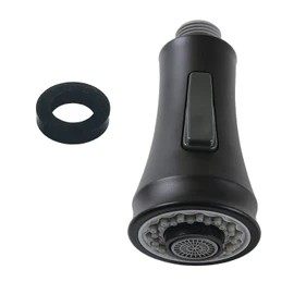 Kingston Brass KDH8810 Gourmet Scape 2-Function Pull-Down Kitchen Faucet Sprayer Head, Matte Black