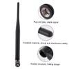CIYODO 4pcs Wireless Router Antenna SMA Connector Black Omnidirectional Antenna