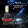 AQJ 4X LED Headlight Bulbs High/Low Beam + Fog Light