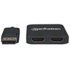Manhattan AC-6852 Video Splitter Displayport 1 DP In: 2 HDMI