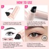 Erinde Winged Eyeliner Stamp Pen, Dual Head Rotating Eyeliner Stamp