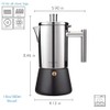 Easyworkz Diego Stovetop Espresso Maker Stainless Steel Italian Coffee Machine