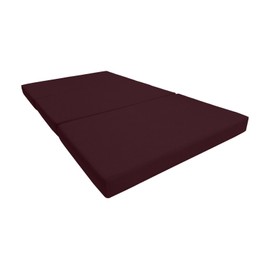 Danfuton Twin Size Trifold Foam Bed, Shikibuton, Ottoman Mattress 4 x 39 x 75 Burgundy
