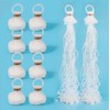 10Pcs Streamers Poppers White Hand Throw Confetti Poppers No Mess