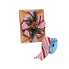 Candy Cane Wired Christmas Ribbon - 2 1/2" x 10
