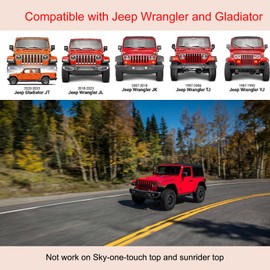 Endollars Roll Bar Grab Handles Paracord Hand Grips Accessories for Jeep Wrangler JL JK TJ YJ Gladiator 4XE Rubicon Sahara Unlimited (Evolution Red 4 Pack)