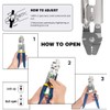Sanuke Wire Rope Crimping Tool Kit, 100FT 1/16" Stainless Steel