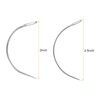 HARFINGTON 50Pcs Curved Needles 2", 2. 5" C Type Weaving