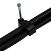 enTie FLAT Black 10mm Cable Clips for RG59 Shotgun Cable