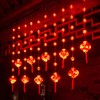 Spring Festival Red Lantern and Fu Decorative Lights
