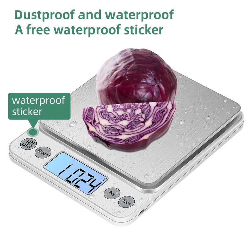 KUBEI Upgraded Larger Size Digital Food Scale Weight Grams and