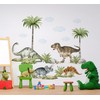Murwall Watercolor Dinosaur Wall Decal Nursery Jurassic World Decals Kids
