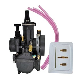 Joygowe Universal PWK 30mm Carburetor With Power Jet For 100cc to 250cc Engine all kinds motocross motorcycles quad scoote ATV Dirt Bike(Black)