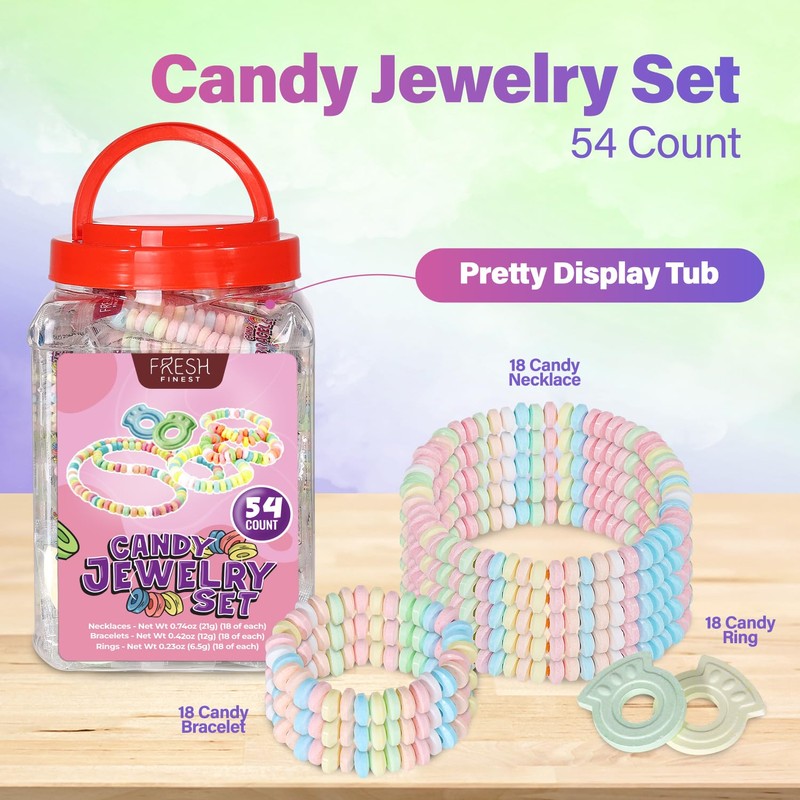 Fresh Finest Novelty Candy Mix - 54-Count Bulk Candy in