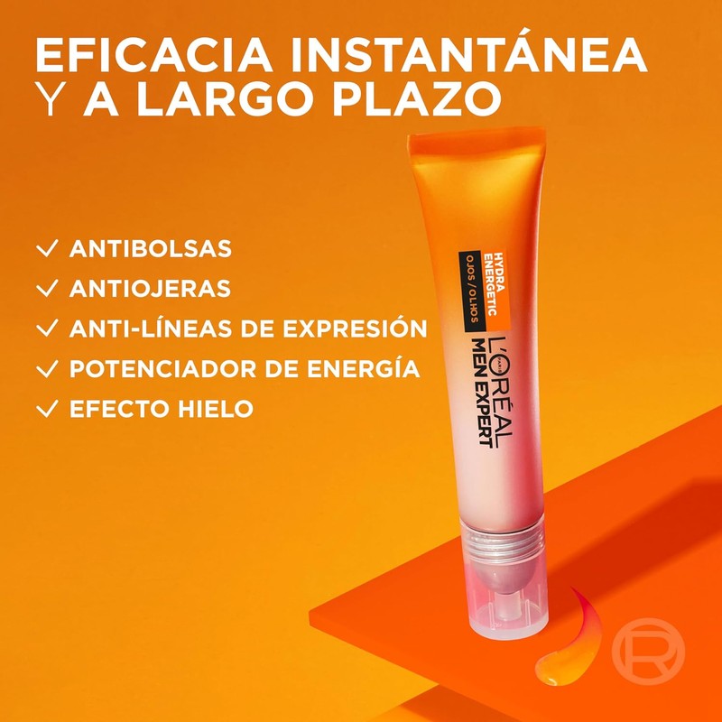 L'Oreal Paris Roll On Crema para Ojos, Men Expert, 10