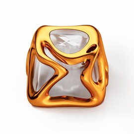 GMKWTL XVX Custom Keycaps, Metal Liquid Transparent Key caps, 1U Keyboard Keycaps Replacement for Mechanical Keyboard