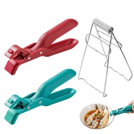 2pcs Anti-Scald Bowl Clippers,With A Lifting Plate,Silicone,Multi-Purpose Anti-Scald Bowl Holder Clip For Kitchen,Bowl Holder Clip For Dish Bowls Pots