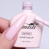 Misty Pink Solid Nail Gel, 10ML Self-Leveling Soak Off UV