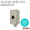 IDEC AGA211Y IP65 φ30 AGA Shape Control Box with Holes,