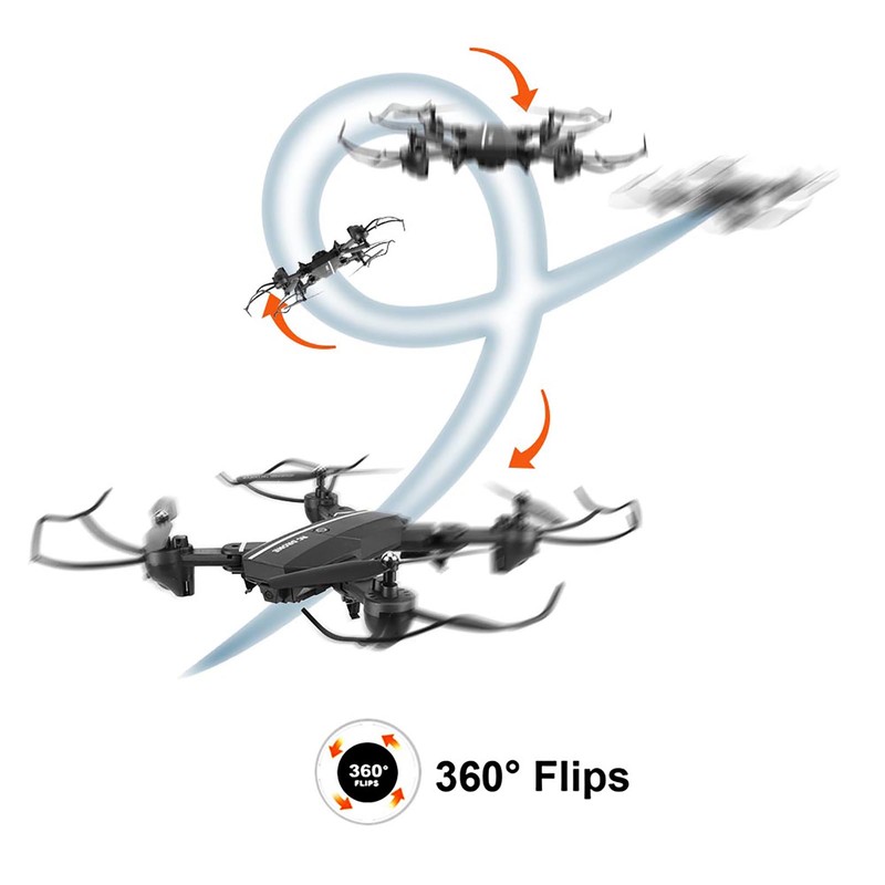 Aerial Photography Drone Foldable Quadcopter UAV with Portable Case 0.3MP
