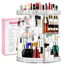 Elegancia y orden total con SZHGXL: Organizador Giratorio 360 Grados con 7 Niveles Ajustables profesional ideal para mantener un tocador impecable. Es el regalo perfecto