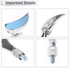 X AUTOHAUX 1 Set Universal Motorcycle Rear View Mirrors Adjustable